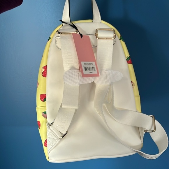 Juicy Couture Yellow Strawberry Backpack NWT
